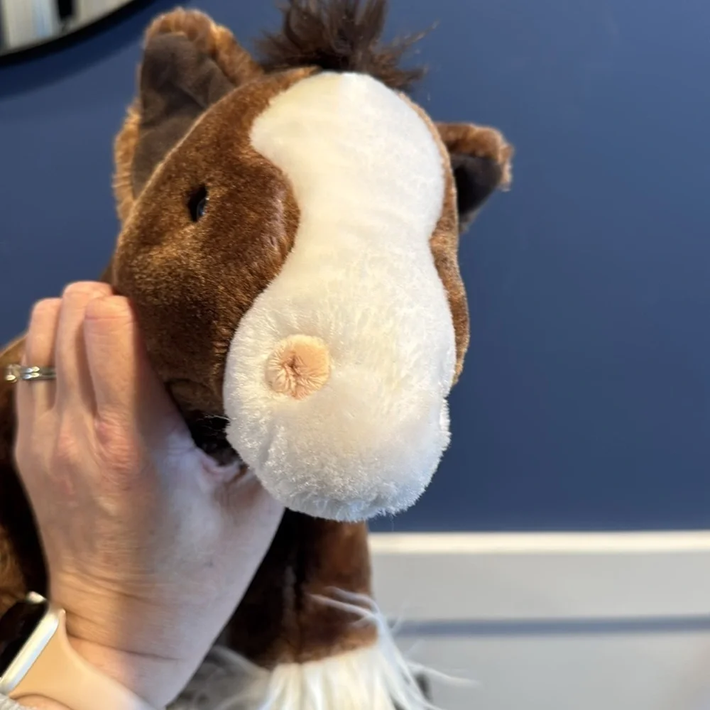HORSE retired BUILD A BEAR workshop babw bab pony Clydesdale build-a-bear RARE